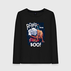 Женский лонгслив Rawr boo