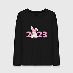 Женский лонгслив Розовый кролик 2023