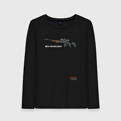Лонгслив хлопковый женский MK14 EBR OBSCURITY, цвет: черный
