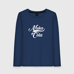 Лонгслив хлопковый женский Nuka Cola - Fallout - action, цвет: тёмно-синий