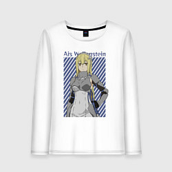 Лонгслив хлопковый женский Принцесса меча Айз, цвет: белый