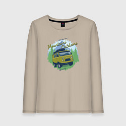 Женский лонгслив Приключения в горах