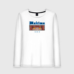 Лонгслив хлопковый женский Глаза Макима, цвет: белый