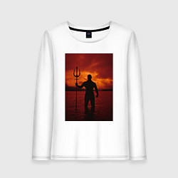 Женский лонгслив Нептун в море