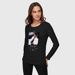 Лонгслив хлопковый женский Майкл Джексон Billie Jean, цвет: черный — фото 2