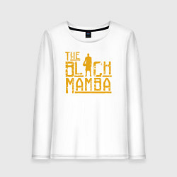 Лонгслив хлопковый женский The black mamba, цвет: белый
