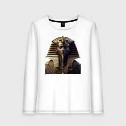 Лонгслив хлопковый женский Египетский фараон, цвет: белый