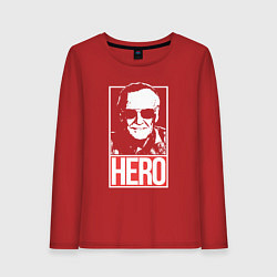 Женский лонгслив Стэн Ли герой