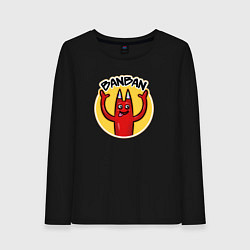 Лонгслив хлопковый женский Banban, цвет: черный