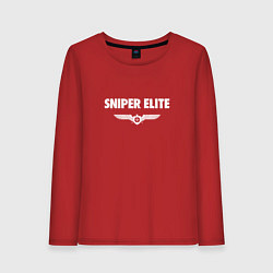 Женский лонгслив Sniper elite - logo