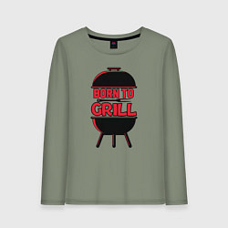 Женский лонгслив Born to grill