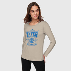 Лонгслив хлопковый женский Forza Inter, цвет: миндальный — фото 2