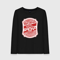 Лонгслив хлопковый женский 1878 Manchester, цвет: черный