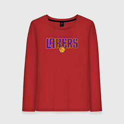 Лонгслив хлопковый женский Team Lakers, цвет: красный