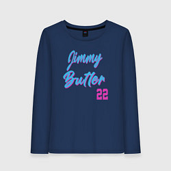Лонгслив хлопковый женский Jimmy Butler 22, цвет: тёмно-синий