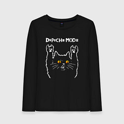 Женский лонгслив Depeche Mode rock cat