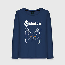 Женский лонгслив Sabaton rock cat