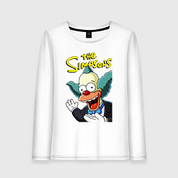 Женский лонгслив Krusty the clown