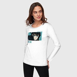 Лонгслив хлопковый женский Токито, цвет: белый — фото 2