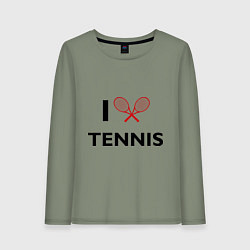 Женский лонгслив I Love Tennis