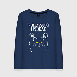 Женский лонгслив Hollywood Undead rock cat