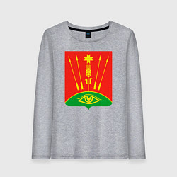 Лонгслив хлопковый женский Глазовский район, цвет: меланж