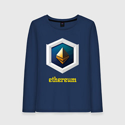 Женский лонгслив Логотип Ethereum