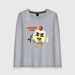 Женский лонгслив Chicken Gun злой