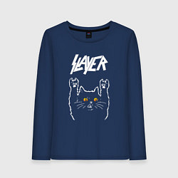 Женский лонгслив Slayer rock cat