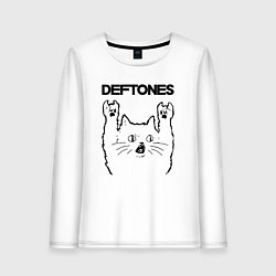 Женский лонгслив Deftones - rock cat