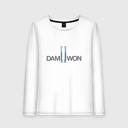 Лонгслив хлопковый женский DAMWON Gaming, цвет: белый