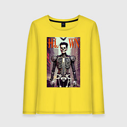 Женский лонгслив Skeleton fashionista - art - poster