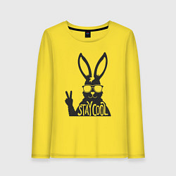 Женский лонгслив Stay cool rabbit