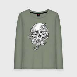 Женский лонгслив Skull octopus