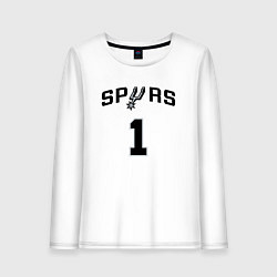 Лонгслив хлопковый женский Форма Виктор Вембаньяма, цвет: белый