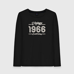 Лонгслив хлопковый женский Лимитированный выпуск 1966, цвет: черный