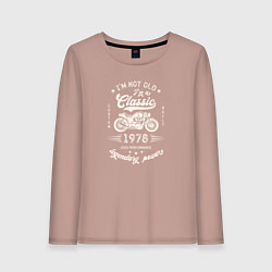 Лонгслив хлопковый женский Классика 1978, цвет: пыльно-розовый