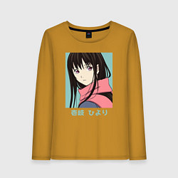 Лонгслив хлопковый женский Ики Хиёри, цвет: горчичный