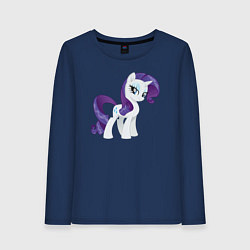 Лонгслив хлопковый женский Рарити из My Little Pony в кино, цвет: тёмно-синий