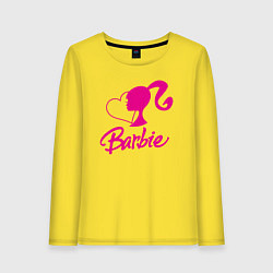 Лонгслив хлопковый женский Barbie heart, цвет: желтый