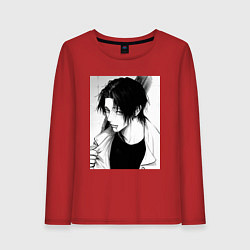 Лонгслив хлопковый женский Красивый Юта - Магическая битва, цвет: красный