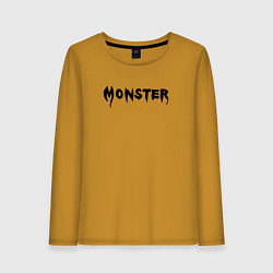 Женский лонгслив Monster black