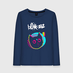 Женский лонгслив Blink 182 rock star cat