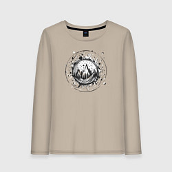 Женский лонгслив Осенние горы