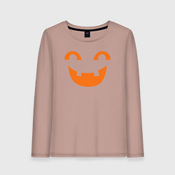 Лонгслив хлопковый женский Orange smile, цвет: пыльно-розовый