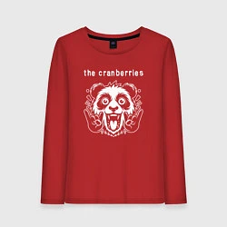 Лонгслив хлопковый женский The Cranberries rock panda, цвет: красный