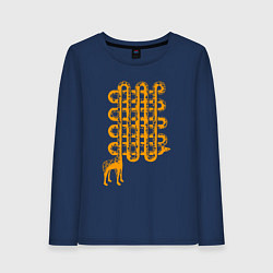 Женский лонгслив Жирафик лабиринт