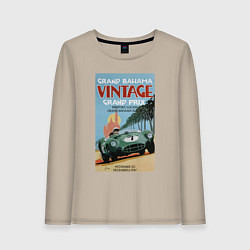 Лонгслив хлопковый женский Grand Prix VINTAGE, цвет: миндальный