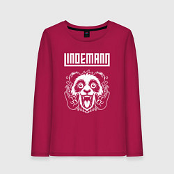 Лонгслив хлопковый женский Lindemann rock panda, цвет: маджента