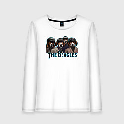 Женский лонгслив Beatles beagles